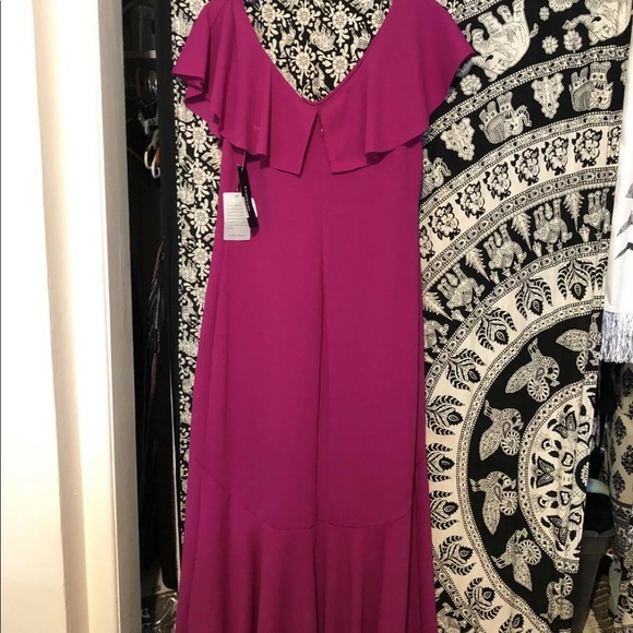New Bebe Dress Size 12 Fuschia. - Picture 1 of 5